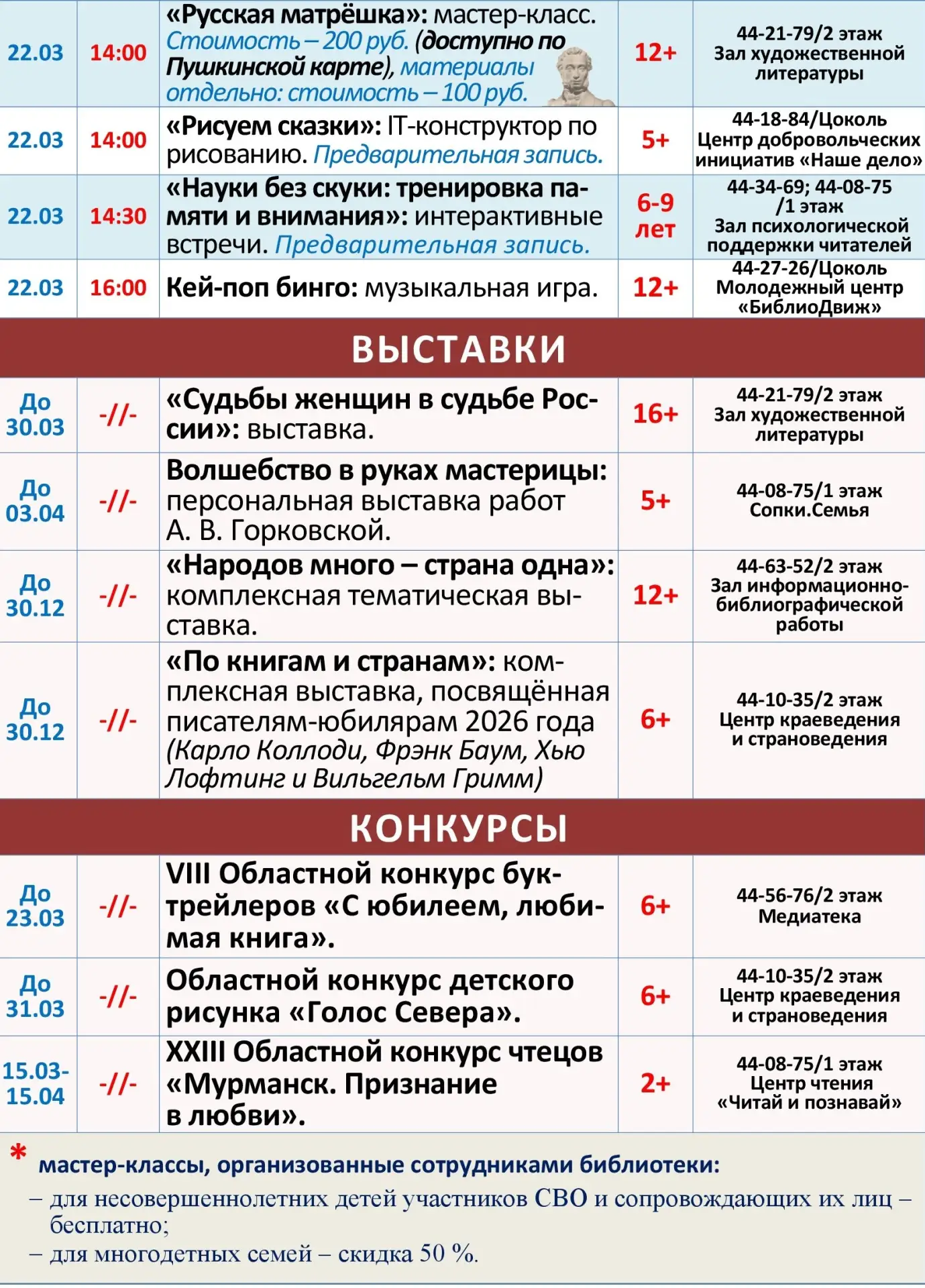 ����� ������ � 16 �� 22 ����� 2026 �.